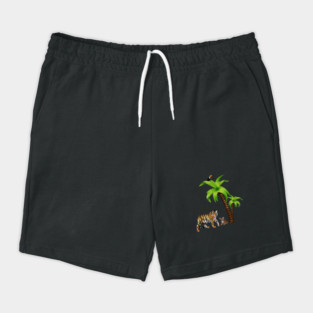 Tiger and Cub Tropical, Palm Tree Shorts
