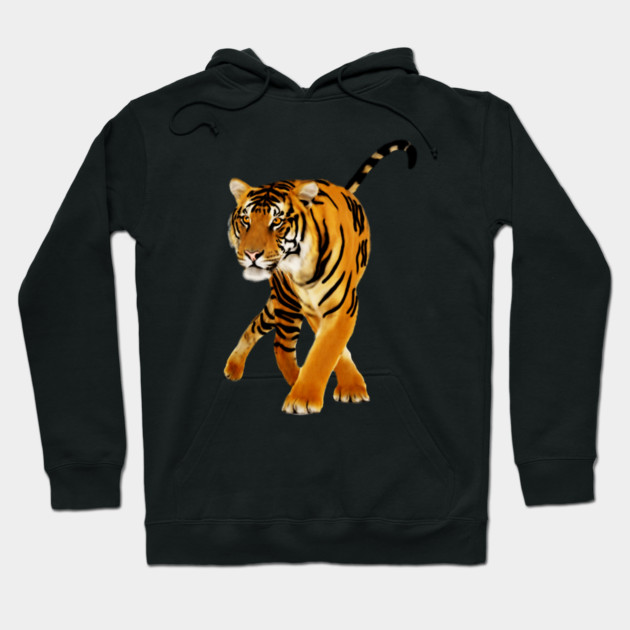 Tiger Walking Hoodie by logiamerch