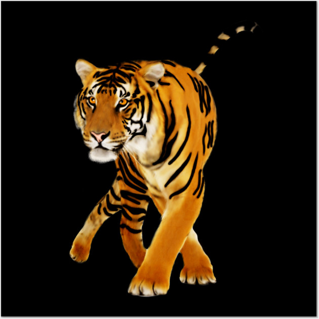 Tiger Walking Wall Art by logiamerch