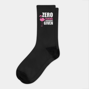 Zero Flocks Flamingo Given, Funny Love Flamingos Socks