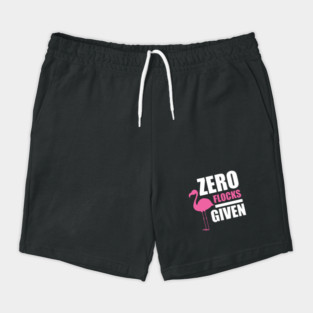 Zero Flocks Flamingo Given, Funny Love Flamingos Shorts
