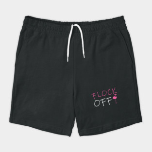 Flock Off, Funny Flamingo Shorts