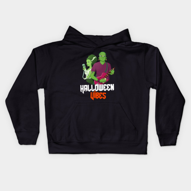 Halloween Vibes Kids Hoodie by MCALTees