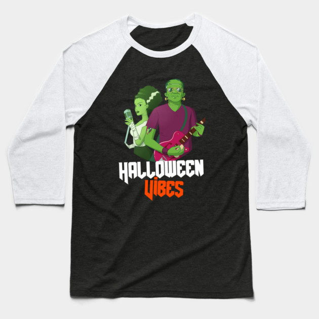 Halloween Vibes Baseball T-Shirt by MCALTees