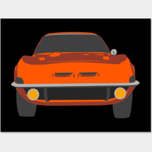 Opel GT Orange Posters and Art