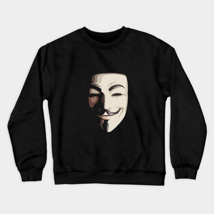Guy Fawkes Mask Crewneck Sweatshirt