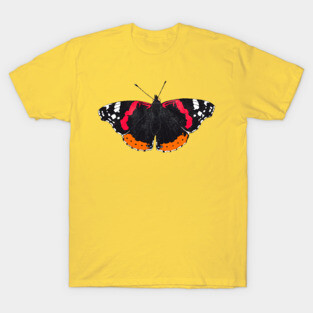 Red Admiral Butterfly T-Shirt