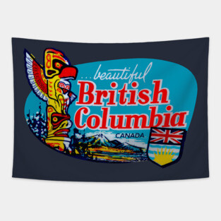 Beautiful British Columbia Canada Vintage Tapestry