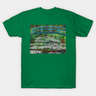 High Resolution Monet - The Japanese Footbridge T-Shirt