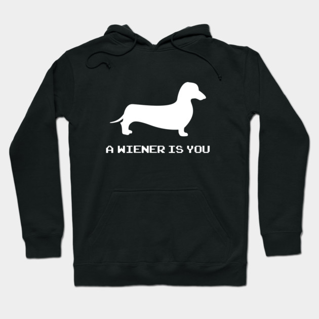 A Wiener Dog Is You Hoodie by dumbshirts