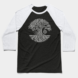 Tree of Life - Yggdrasil Baseball T-Shirt