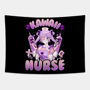 Anime Girl Nurse Design Gift Tapestry