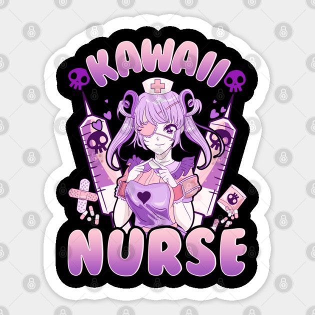 Anime Girl Nurse Design Gift Sticker by creative