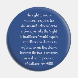 Bernie's Progressive Universal Healthcare Plan Pin