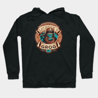 Ghost Pirate Grog - Retro Video Gamer Hoodie