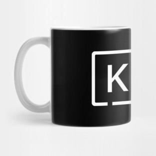 KALI Linux Distro Logo White Mug