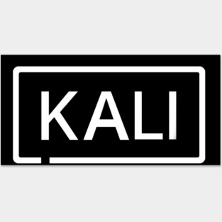 KALI Linux Distro Logo White Posters and Art