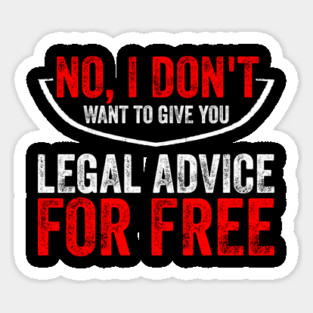 Lawyer Advocate Attorney Law School Graduate Gift Sticker