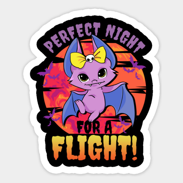 Halloween Bat Kawaii Style Fun Gift Magnet by creative