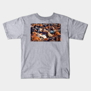 Horse Round Up Kids T-Shirt