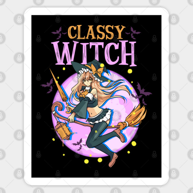 Anime Classy Witch Design Sticker by creative
