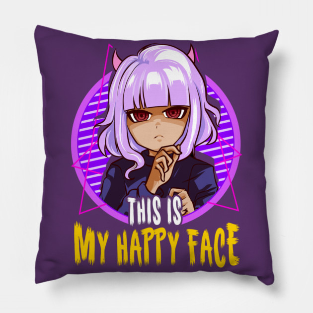 Halloween Anime Girl Design Gift Pillow by creative