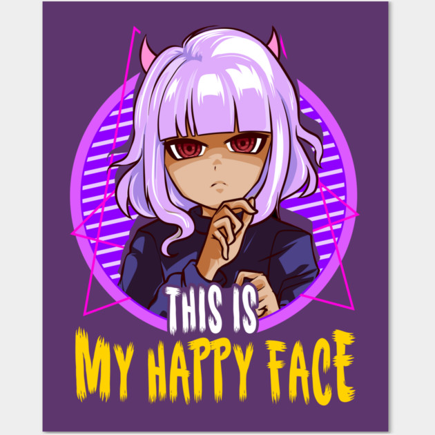 Halloween Anime Girl Design Gift Wall Art by creative