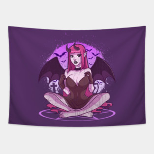 Pastel Goth Bat Lover Design Gift Tapestry
