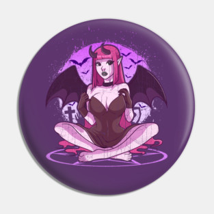 Pastel Goth Bat Lover Design Gift Pin