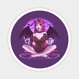 Pastel Goth Bat Lover Design Gift Magnet