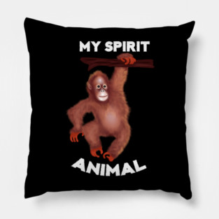 Orangutan Spirit Animal Pillow