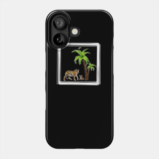 Tiger with Cub Tropical Animal Phone Case