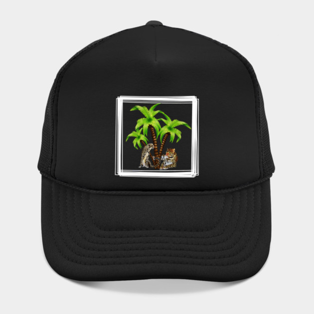 Cheetah and Leopard Chillin, Plam Tree Tropical by logiamerch