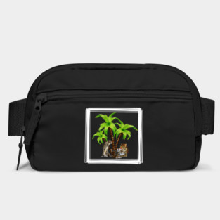Cheetah and Leopard Chillin, Plam Tree Tropical Bag