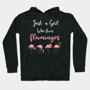Just a Girl who loves Flamingos Hoodie