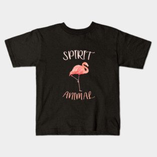 Flamingo Spirit Animal Kids T-Shirt