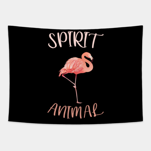 Flamingo Spirit Animal Tapestry by logiamerch