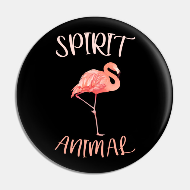Flamingo Spirit Animal Pin by logiamerch