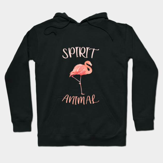 Flamingo Spirit Animal Hoodie by logiamerch