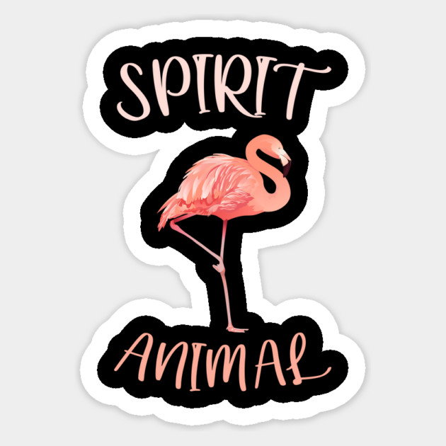 Flamingo Spirit Animal Sticker by logiamerch