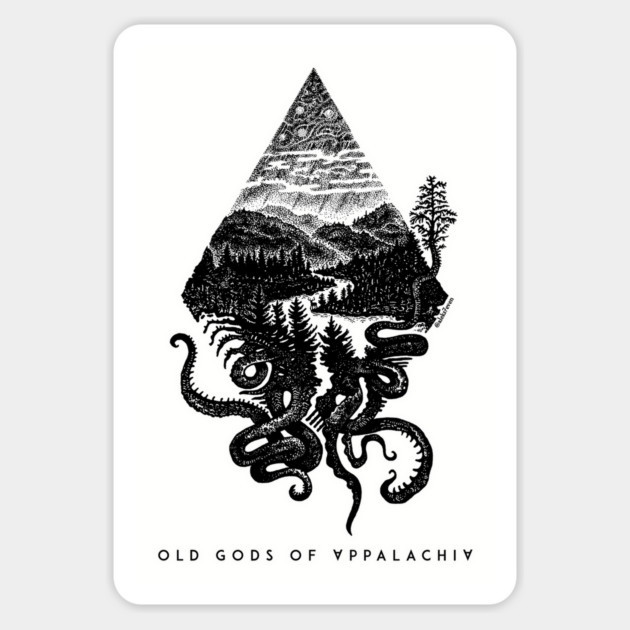 Old Gods of Appalachia: Fauna and Flora (by @aleks7even – dark print) Magnet by Old Gods of Appalachia