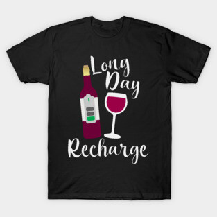 Long Day Recharge Red Wine T-Shirt
