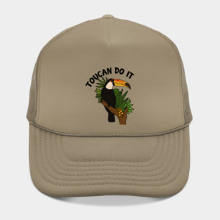 Toucan Do it, Funny Motivational, Tropical Bird Hat
