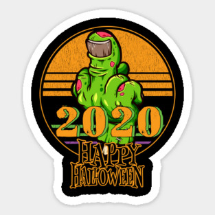 Funny Happy Halloween F U to 2020 Magnet