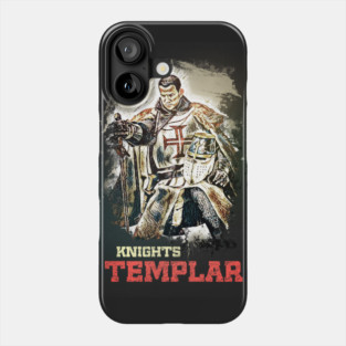 Knights Templar / The crusader / abstract captivating portrait / Living History Phone Case