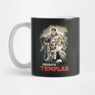 Knights Templar / The crusader / abstract captivating portrait / Living History Mug