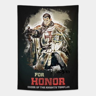 Knights Templar / The crusader / FOR HONOR motto / Living History Tapestry