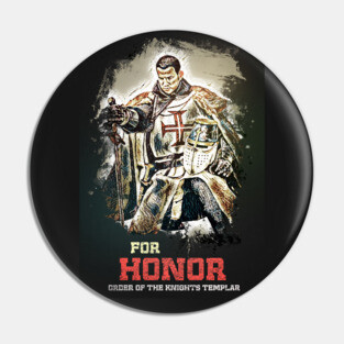 Knights Templar / The crusader / FOR HONOR motto / Living History Pin