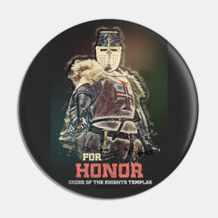 Knights Templar / The crusader / FOR HONOR motto / Living History Pin