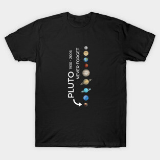 Pluto Never Forget T-Shirt